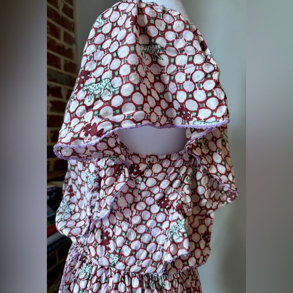 POUPETTE ST BARTH Elsa Floral Mini Dress-Size Medium-Preowned - Picture 7 of 10